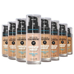 Base de maquilhagem hidratante Colorstay 24H para pele seca da Revlon 30ml.