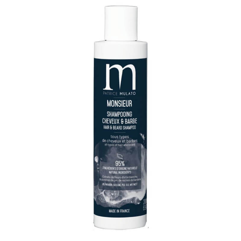 Champô para Cabelo e Barba Monsieur Patrice Mulato 200ML