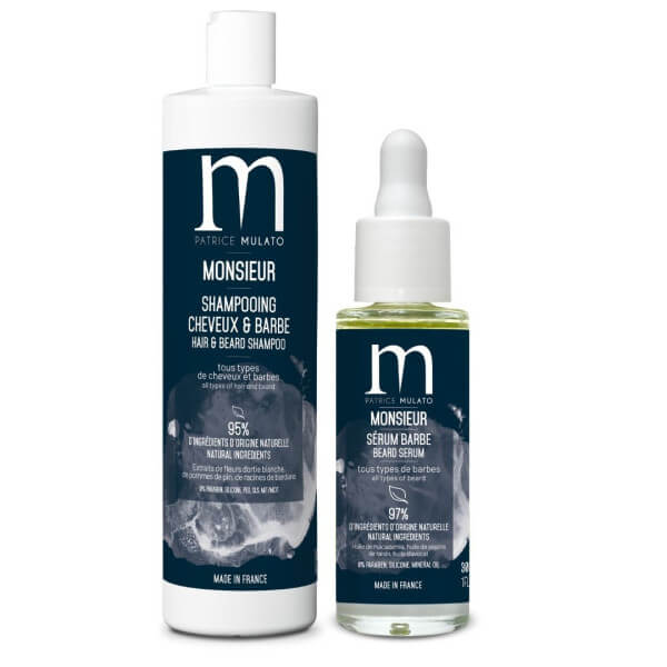 Shampooing cheveux et barbe Monsieur Patrice Mulato 200ML Shampooing cheveux et barbe Monsieur Patrice Mulato 200ML