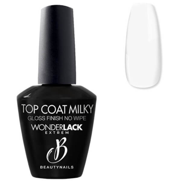 Acabamento de alto brilho leitoso sem limpeza Beautynails 12ML Acabamento de alto brilho leitoso sem limpeza Beautynails 12ML