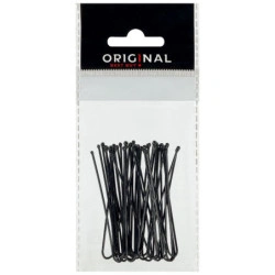 Metal pins 50 mm straight Black Sibel 25 pcs