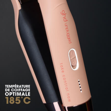Alisador portátil e sem fios Styler ghd unplugged Pink Collection