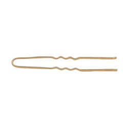 Metal pins 70 mm wavy golden Sibel 25 pcs