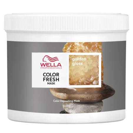 Gekleurde masker Golden Gloss Color Fresh Mask van Wella 150ML.