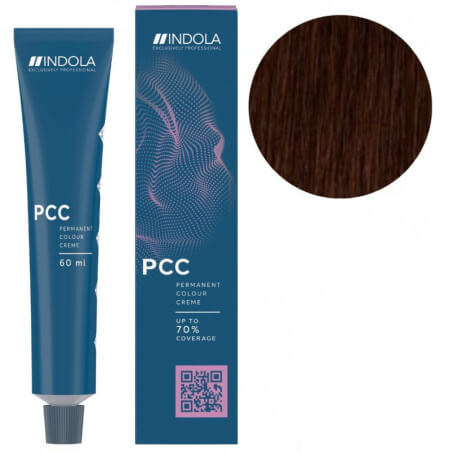 Coloration PCC 4.4 Chatain Moyen Cuivré 60ML INDOLA