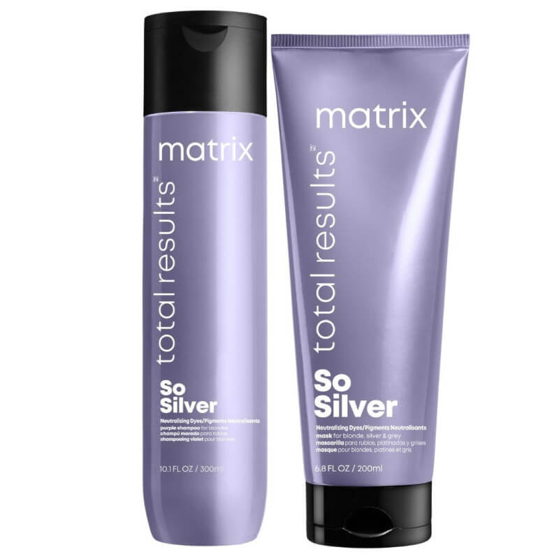 Duo Neutralisant de reflets indésirables jaunes So Silver Matrix