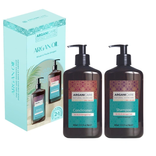 Coffret Shampooing + Conditionner Argan Arganicare 400 ml Coffret Shampooing + Conditionner Argan Arganicare 400 ml