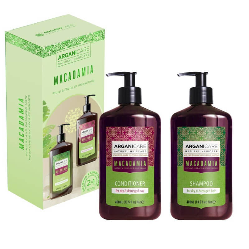 Macadamia Arganicare Champú + Acondicionador Set 400 ml