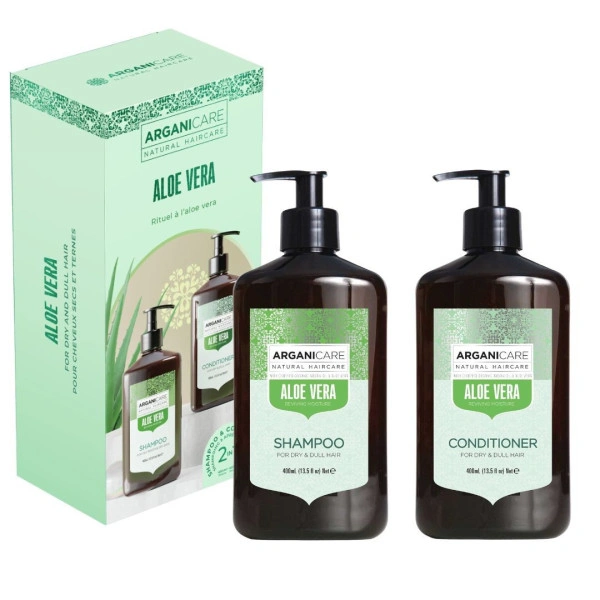 Coffret Shampooing + Conditionner Aloe Vera Arganicare 400 ml Coffret Shampooing + Conditionner Aloe Vera Arganicare 400 ml