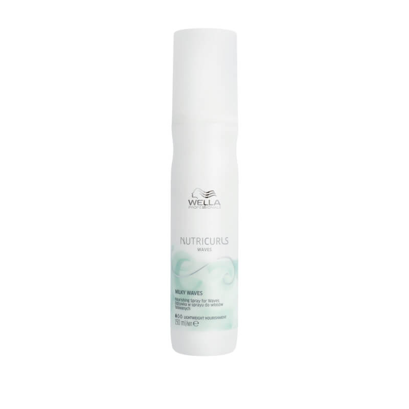 Spray nutritivo para cabello ondulado Milky Waves Nutricurls de Wella 150ML.