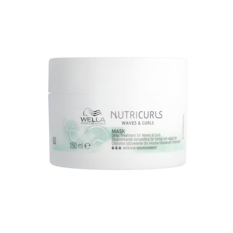 Diep anti-pluis masker voor krullend/golvend haar Nutricurls Wella 150ML.