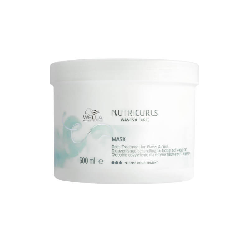 Diep anti-pluis masker voor krullend/golvend haar Nutricurls Wella 500ML