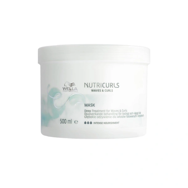 Masque profond anti-frisottis boucles/ondulations Nutricurls Wella 500ML