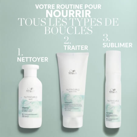 Ontwarrende conditioner voor krullend/golvend haar Nutricurls Wella 200ML