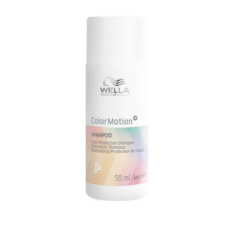 Gekleurde en beschadigde haarshampoo Color Motion Wella 50ML.