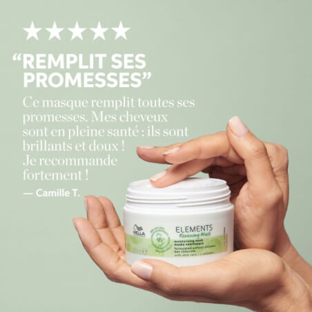 Opladen van het masker Elements Renewing Wella 500ML.