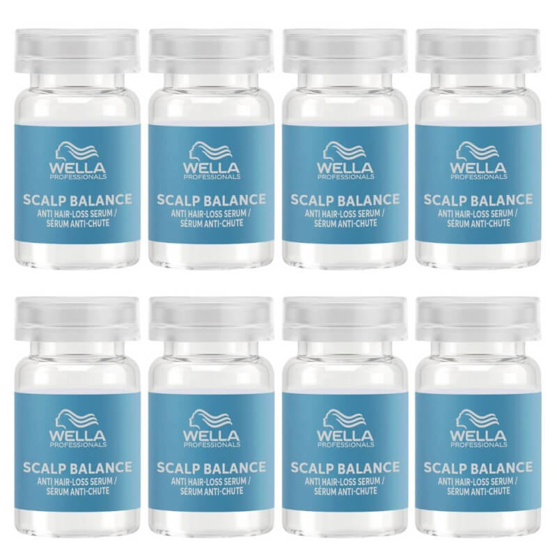 Caixa com 8 séruns antiqueda Invigo Balance Wella 6ML