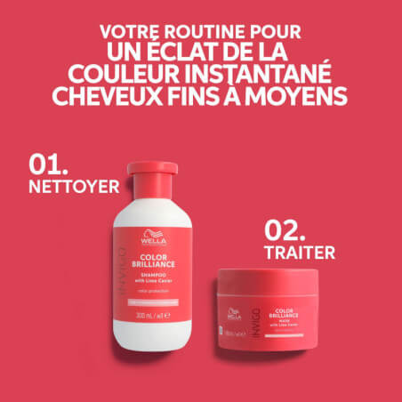Shampooing voor fijn haar met kleurbescherming Invigo Color Brilliance Wella 100ML