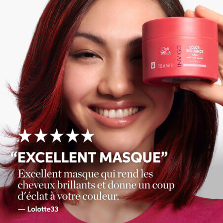 Masque couleur cheveux fins/moyens Invigo Color Brilliance Wella 150ML