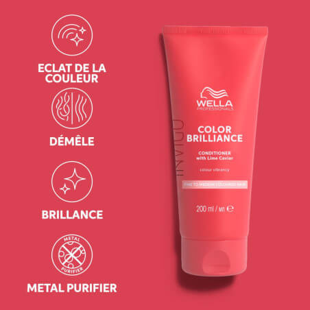 Conditioner voor fijn/middelmatig haar Invigo Color Brilliance Wella 200ML