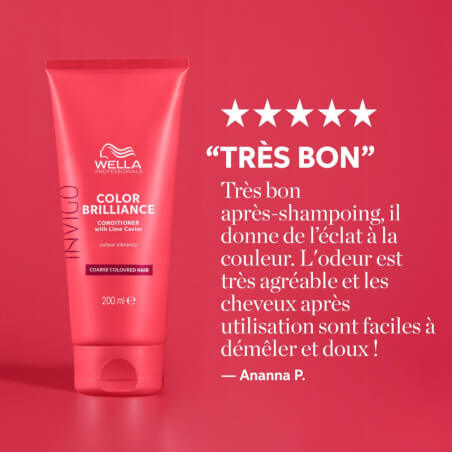 Conditionneur couleur cheveux épais Invigo Color Brilliance Wella 200ML