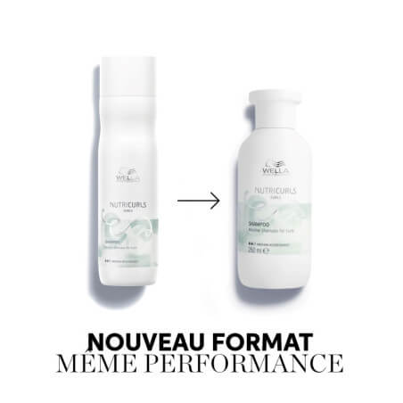 Champô micelar para cabelos encaracolados Nutricurls da Wella 250ML