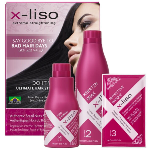 Kit di stiratura brasiliana X-Liso 3 x 100ML