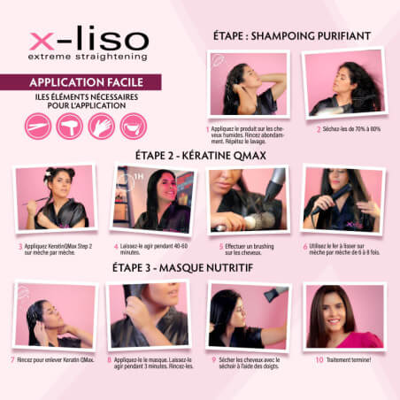 Kit de lissage brésilien X-Liso 3 x 100ML