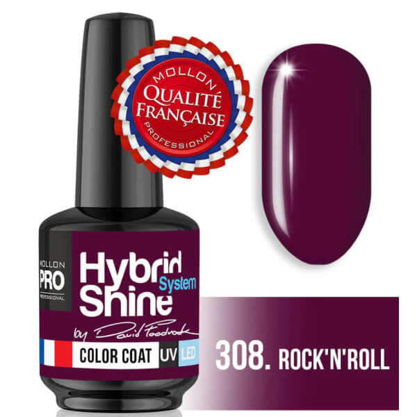 Mini vernis semi permanent Hybrid Shine Mollon Pro 908 Rock'n'roll 8ML