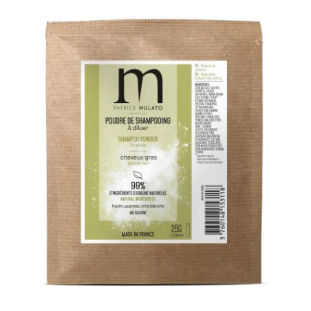Pó de shampoo para cabelos oleosos Flow air Patrice Mulato 25g
