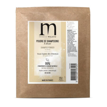 Pó de shampoo para todos os tipos de cabelo Flow air Patrice Mulato 25g