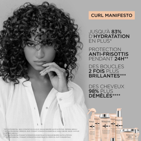 Lockiges, krauses und krauses Haar Curl Manifesto Kérastase