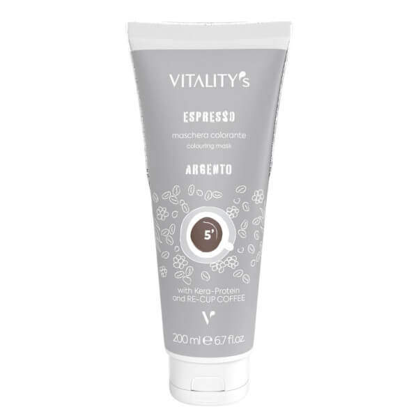 Kleur Espresso Zilver Vitality's 200ML Kleur Espresso Zilver Vitality's 200ML