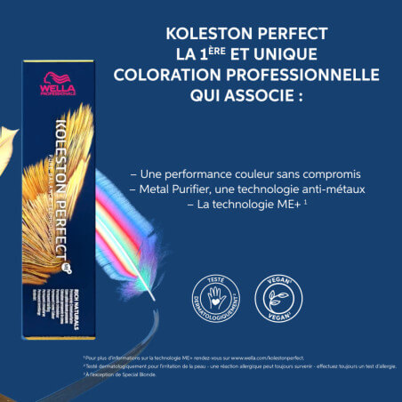 Koleston Perfect ME + 60 ML Wella 2/0 Marrón