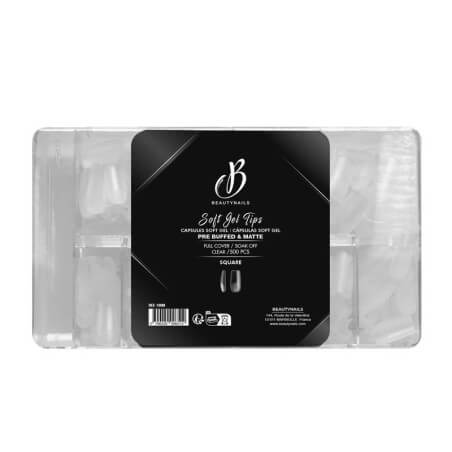 Capsules Soft Gel Tips forme Coffin Beauty Nails 500 pièces