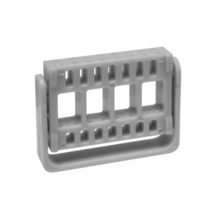 Ondersteuning voor het opbergen van 16 grijze bits Beauty Nails