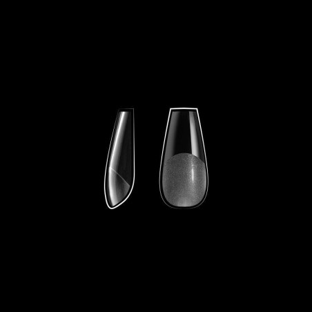 Cápsulas de Gel Macio Ponta em Forma de Caixão Média Pré-Polidas Beauty Nails 500 unidades