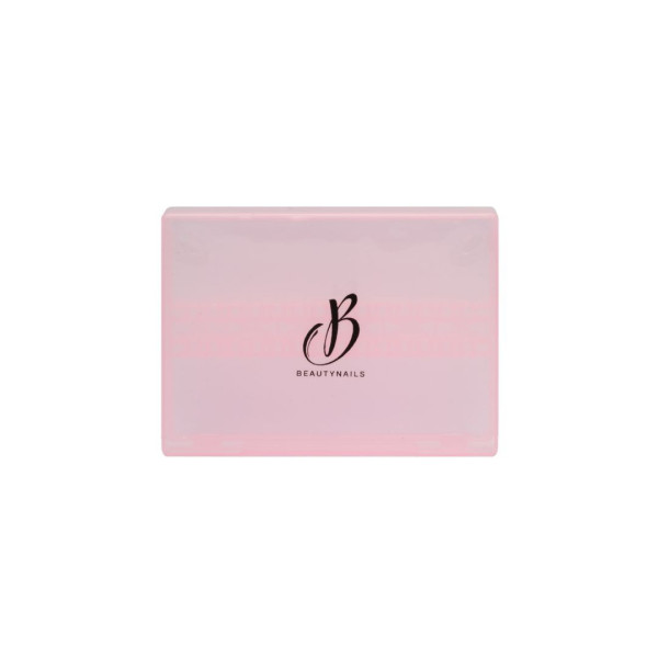 Scatola portaoggetti con 14 punte rosa Beauty Nails