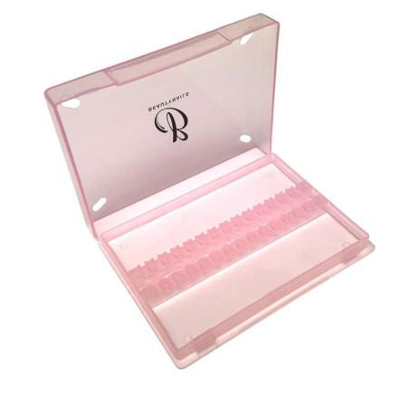 Aufbewahrungsbox mit 14 rosa Aufsätzen Beauty Nails