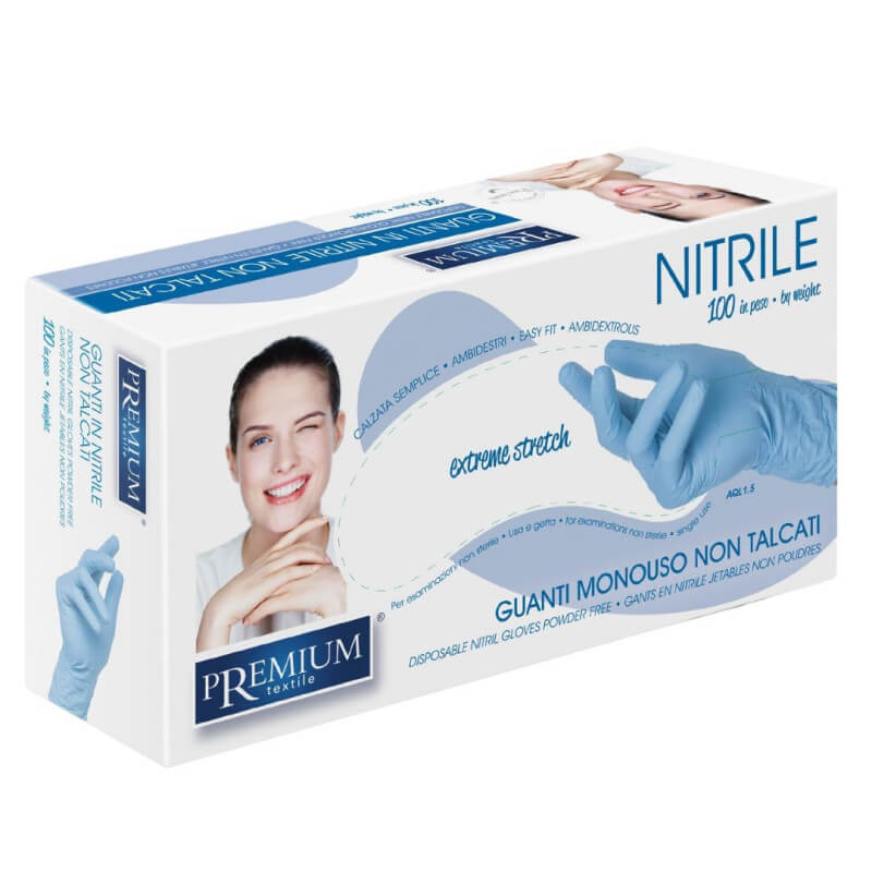 Gants jetables nitrile S Xanitalia 100 pièces