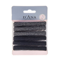 Gray and black elastic bands by Stella Green