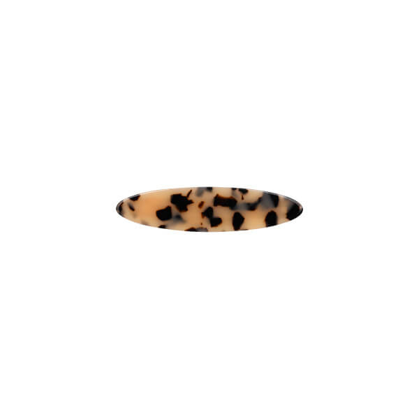 Presilha de cabelo oval marrom Stella Green 9cm