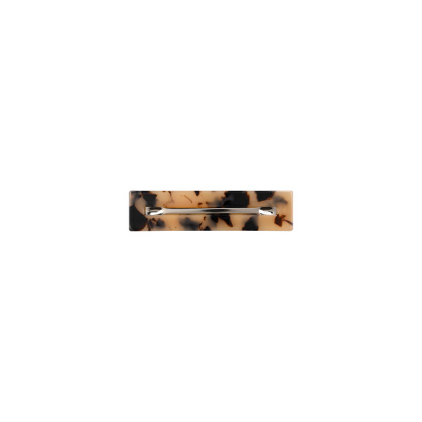 Brown rectangular hair clip Stella Green 8cm