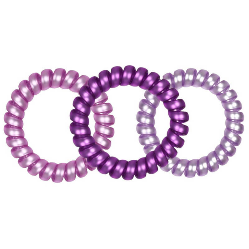 3 elásticos de molas Stella Green violeta.