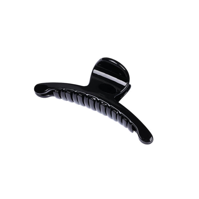Zwarte haarclip met 6 tanden Stella Green 11cm