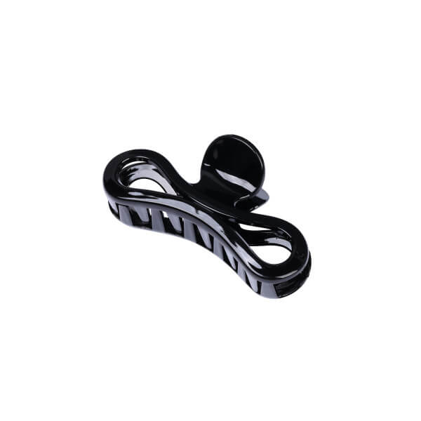Pinza Francese A Fiocco Per Capelli, 6 Cm, Nero, In Acetato, Made In France