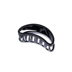 Presilha de cabelo preta de 6 dentes Stella Green 9cm