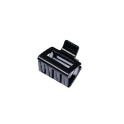 Grampo de cabelo preto com 6 dentes Stella Green 5cm