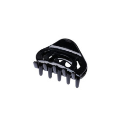 Presilha de cabelo preta 5 dentes Stella Green 6,5cm