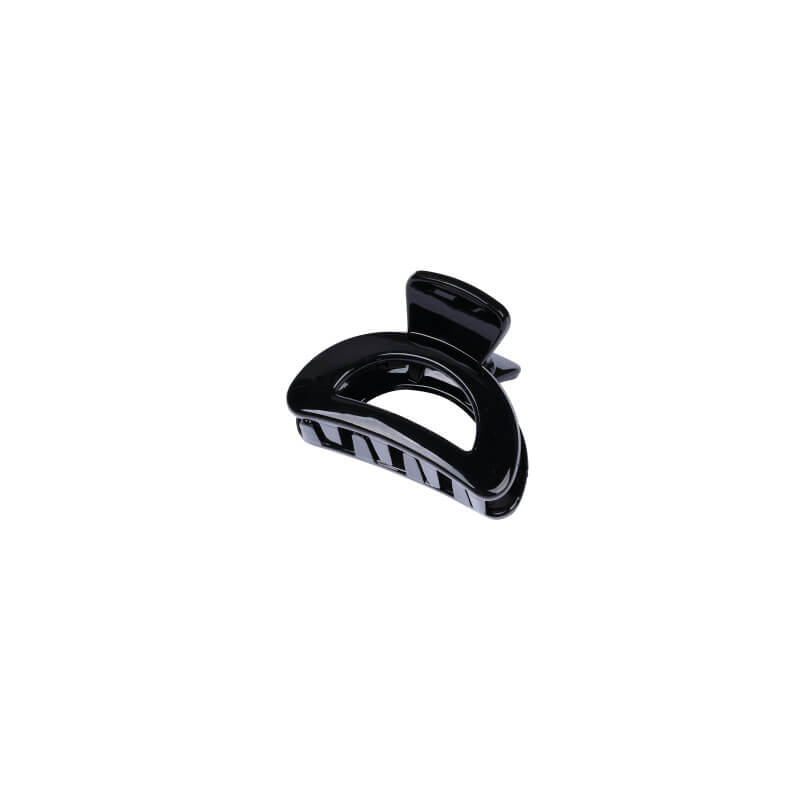 Presilha de cabelo preta de 4 dentes Stella Green 4,5cm